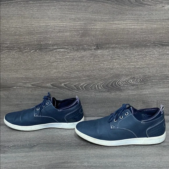 Robert David Mens Casual Oxford Sneakers Shoes Navy Blue Lace Up Size 8 - Picture 2 of 8